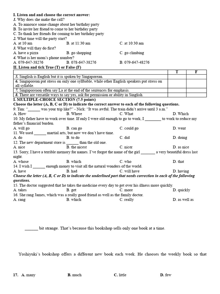 CK 2 9 25 26 TEST THU 3 | PDF