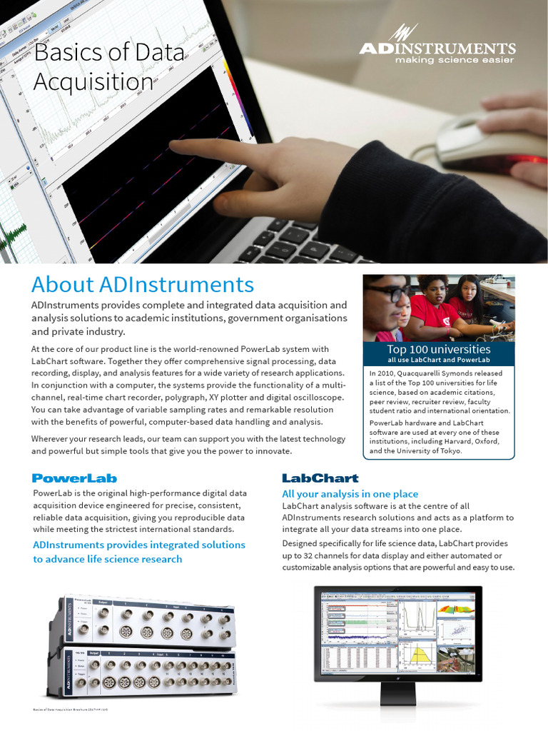 Basics of Data Acquisition Brochure-ADInstruments-2018 | PDF | Sampling ...