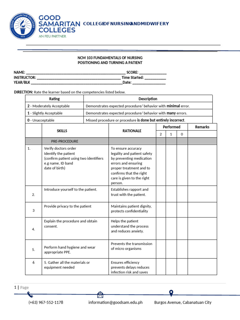 Ncm 103 Funda Positioning and Turning ( Retdem) Finals 2nd Sem 2026 (4 ...