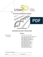 Guía de Prácticas de Biología Celular y Molecular 2012 - Medicina USMP Filial Norte