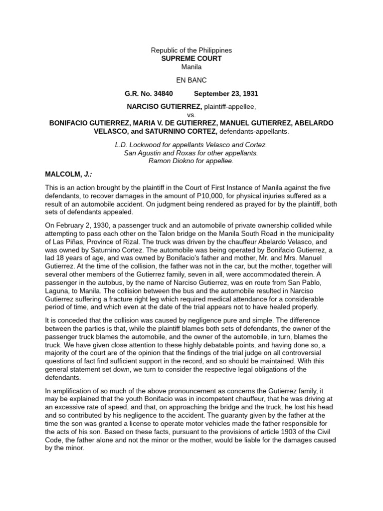 Obli-Full Case Assignment | PDF | Negligence | Lawsuit
