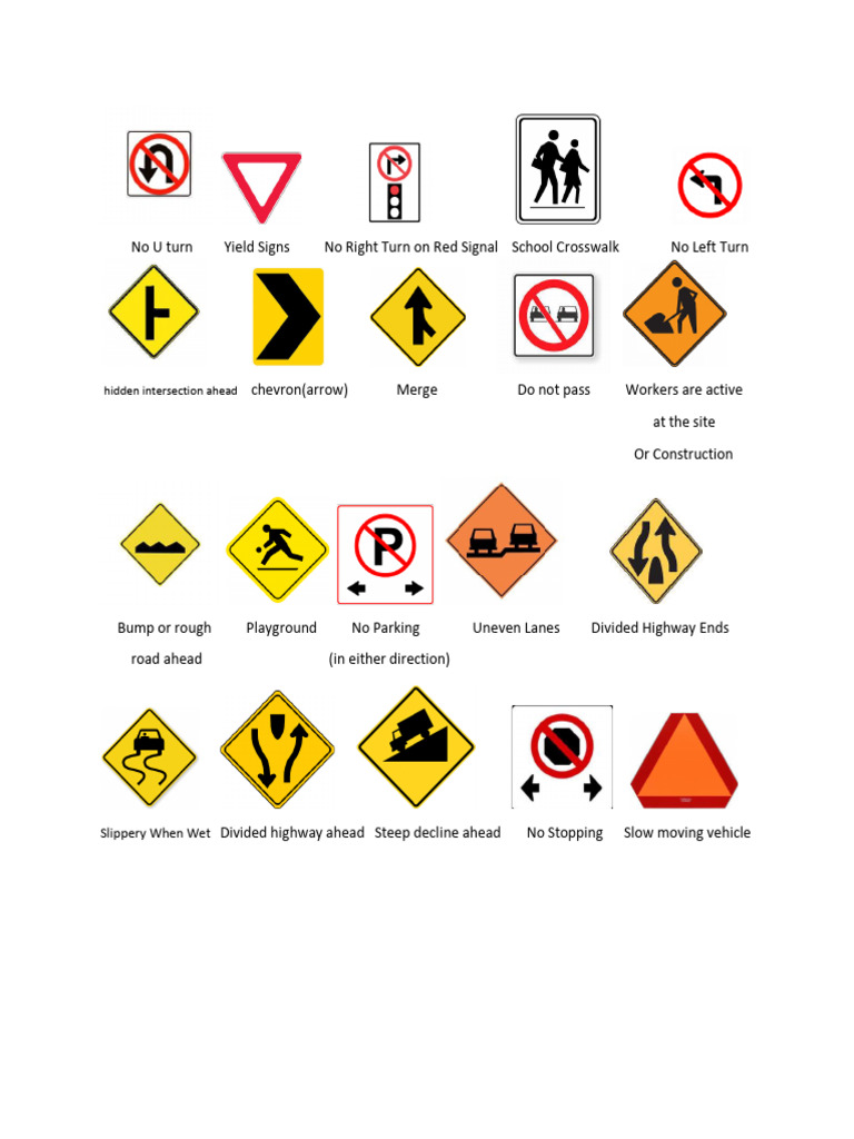 NS Driving Test Signs | PDF