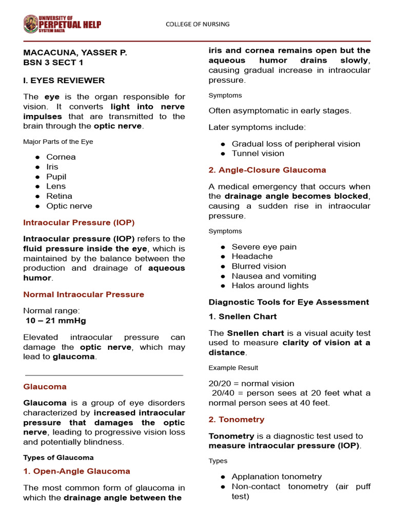 Compressed - L - GASTRO - LEC - MIDTERM REVIEWER | PDF | Ear | Glaucoma
