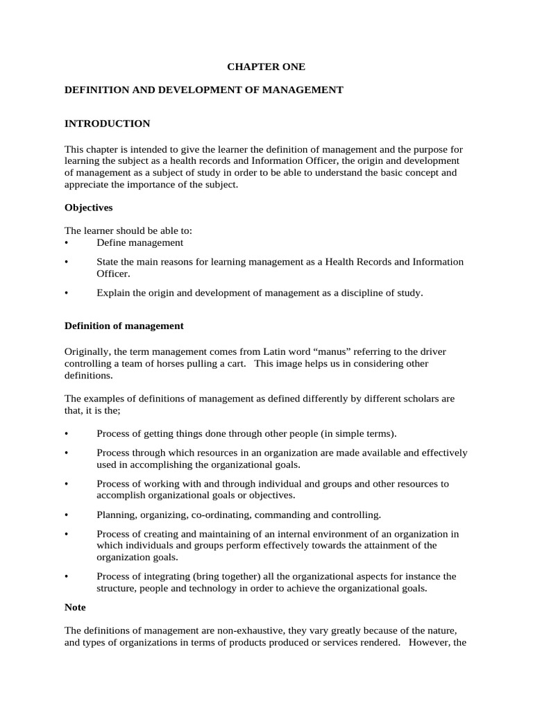 Management Notes (1) | PDF | System | Business