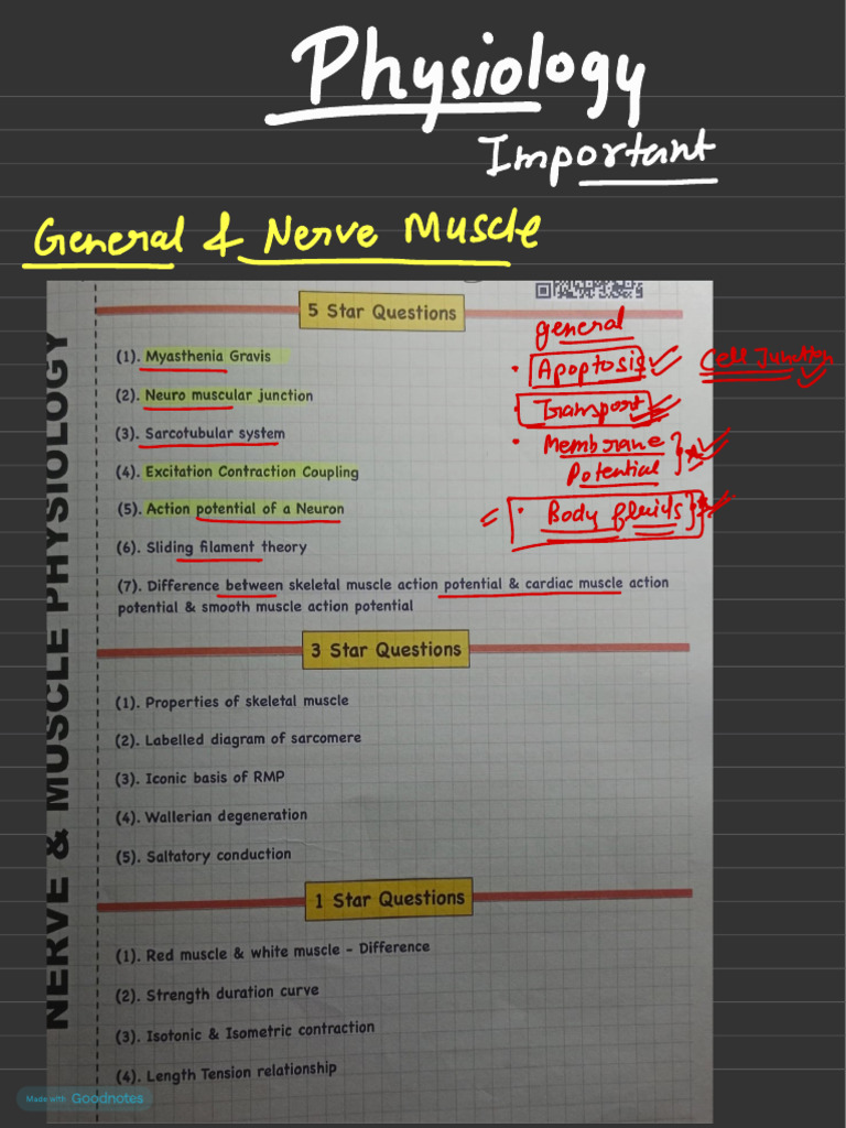 Physiology Paper 1 | PDF