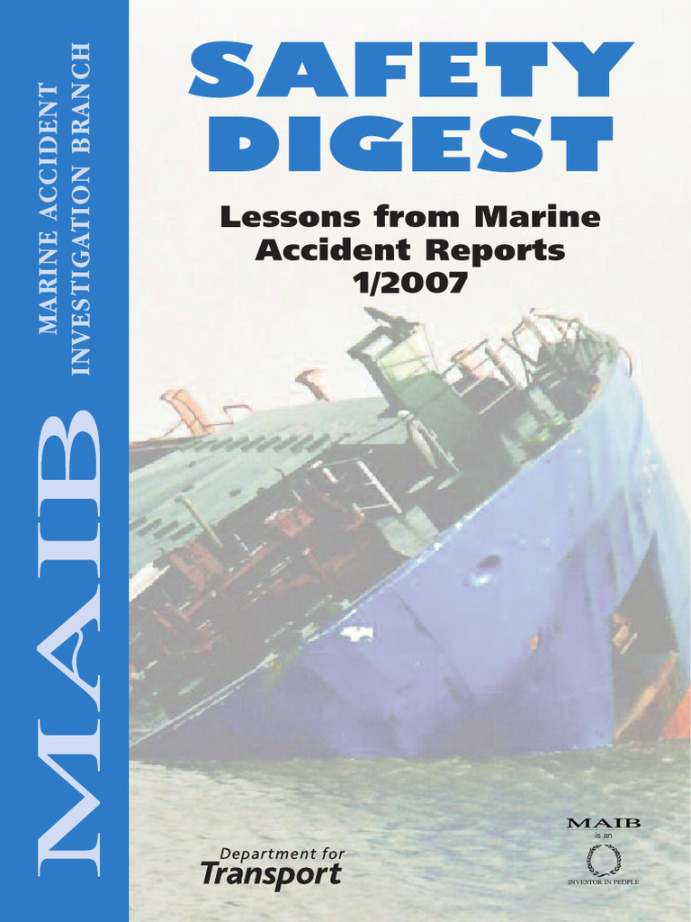 2007-SD1-MAIBSafetyDigest | PDF | Water Transport