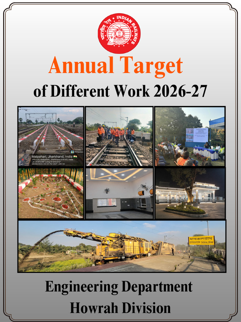 Annual Target Booklet 2026-27 of Howrah Division | PDF | Civil Engineering