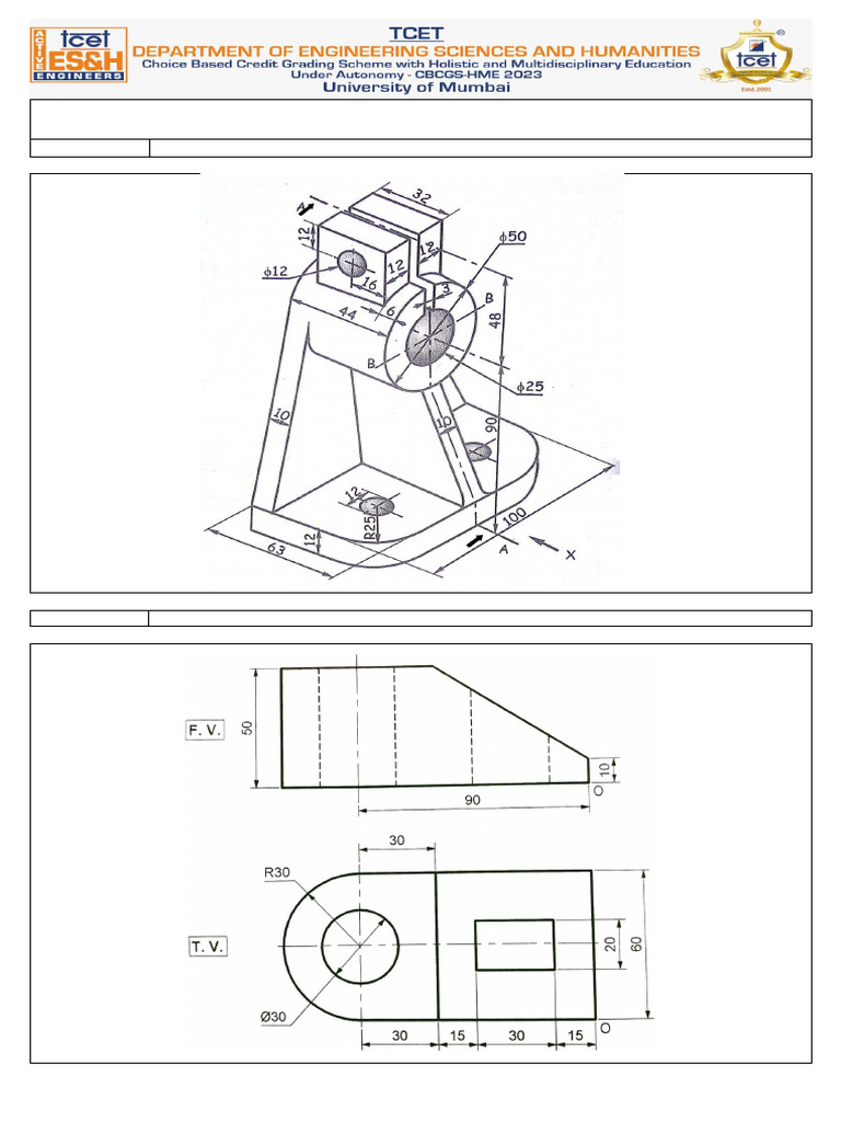 Practice Autocad Question Sheet 2025-26 | PDF | Auto Cad | Autodesk