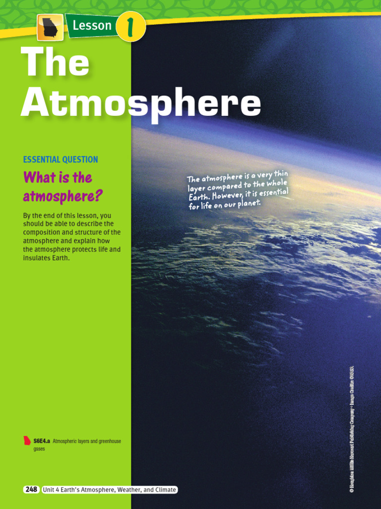 Atmosphere Book Pages HMHed 2025 | PDF | Atmosphere Of Earth ...