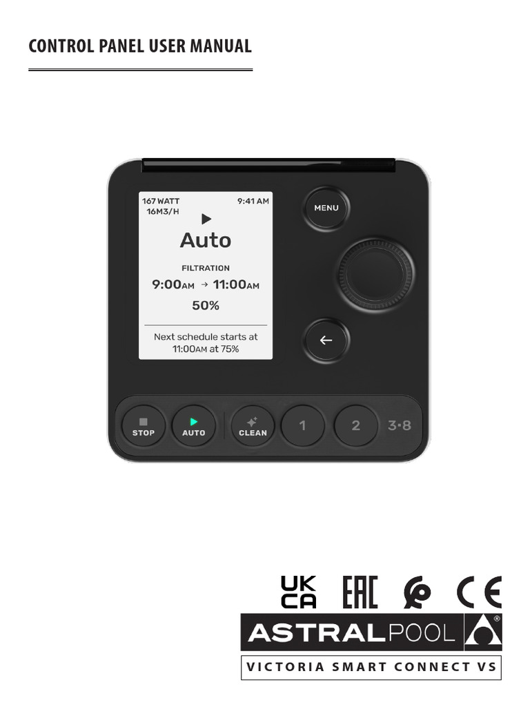 Control Panel User Manual: Victoria Smart Connect Vs | PDF | Flow ...