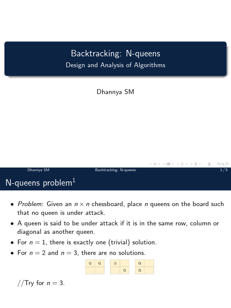 Backtracking N Queens_1767847618 | PDF