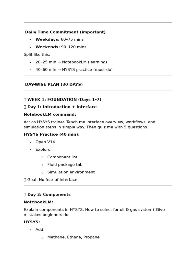 Hysys Plan | PDF | Heat Exchanger | Troubleshooting