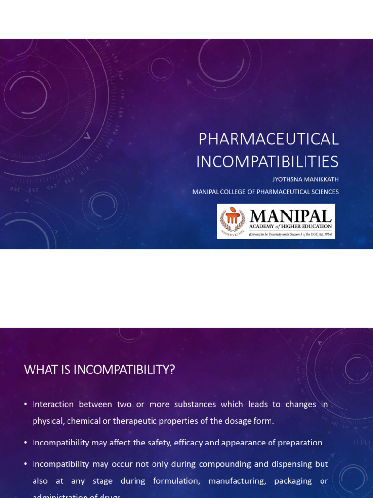 6. Incompatibilities | PDF