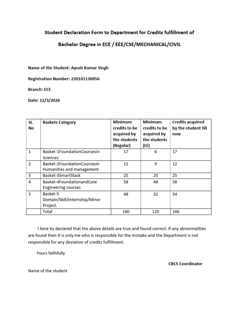 Declaration Form | PDF