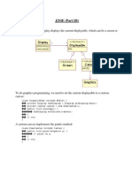 J2ME (Part III) : Recall That The Device Display Displays The Current Displayable, Which Can Be A Screen or A Canvas