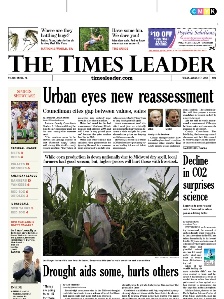 Times Leader 08-17-2012 | PDF | Bashar Al Assad | Mitt Romney