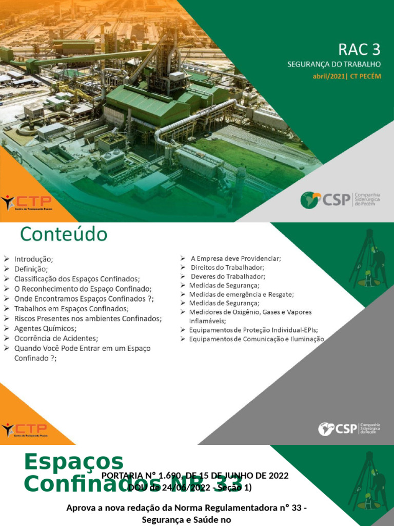 Csp Segurança Do Trabalho Rac 3 Atualizado | PDF