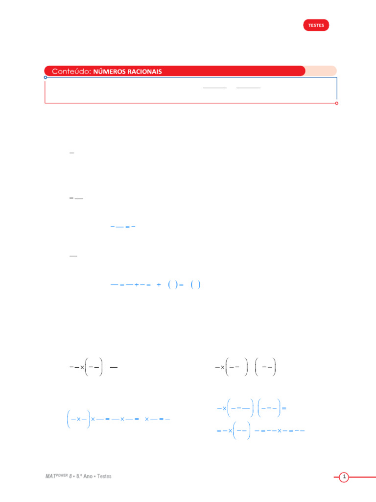 Teste Mat 1A Mat Power | PDF | Teoria dos Números | Números