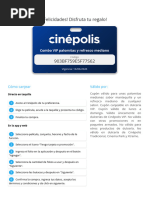 Canjea códigos para Cinepolis VIP | PDF