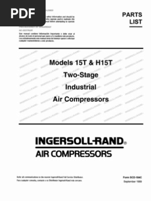 Compressor Ingersoll Rand Parts List 15t Explosion Valve