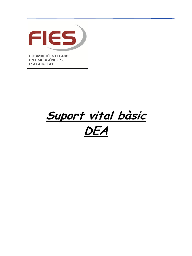 Manual Suport Vital Basic DEA | PDF