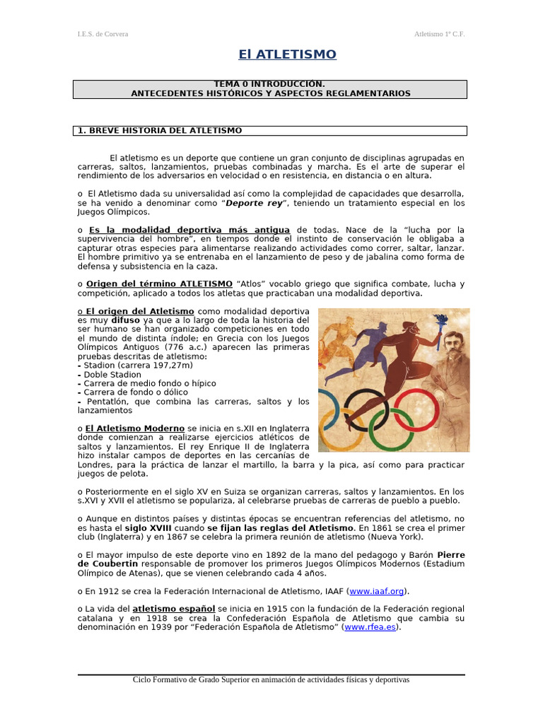 4 Atletismo | PDF | Deporte del atletismo | Corriendo