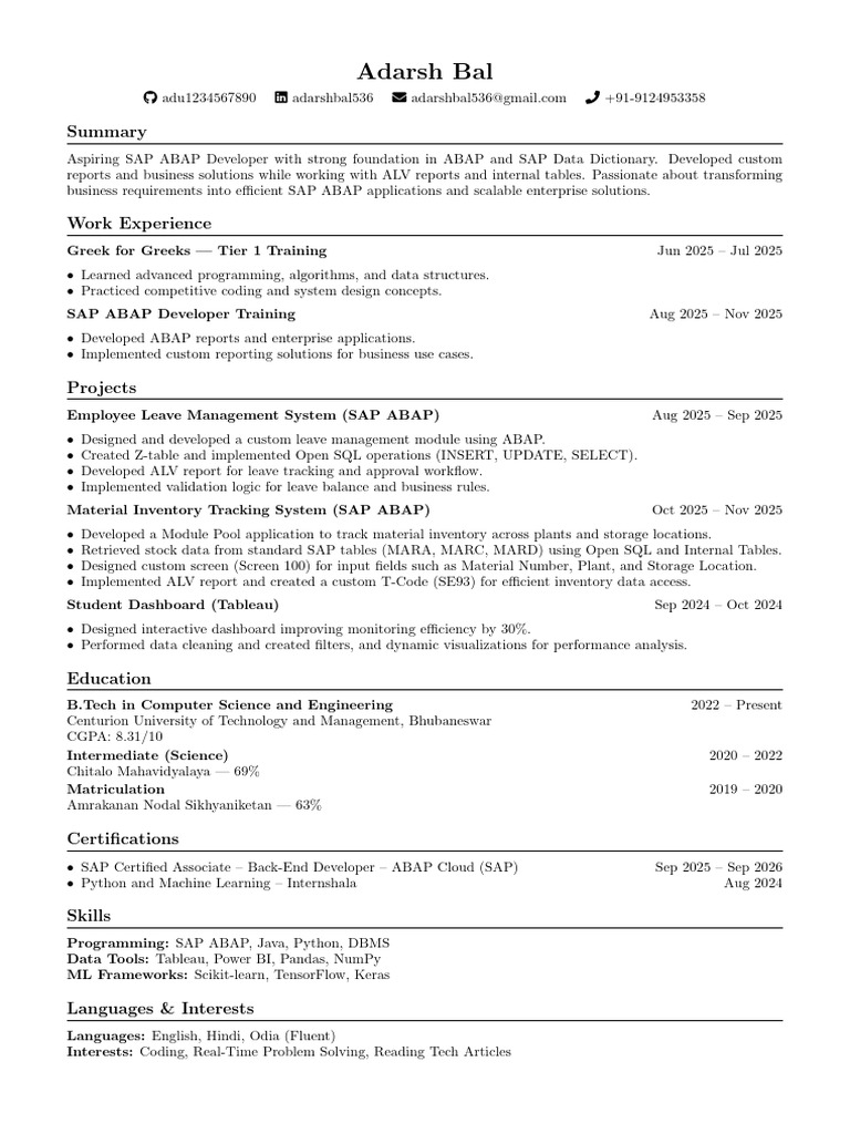 resume (2) (2)-1 | PDF | Software Engineering | Computer Engineering