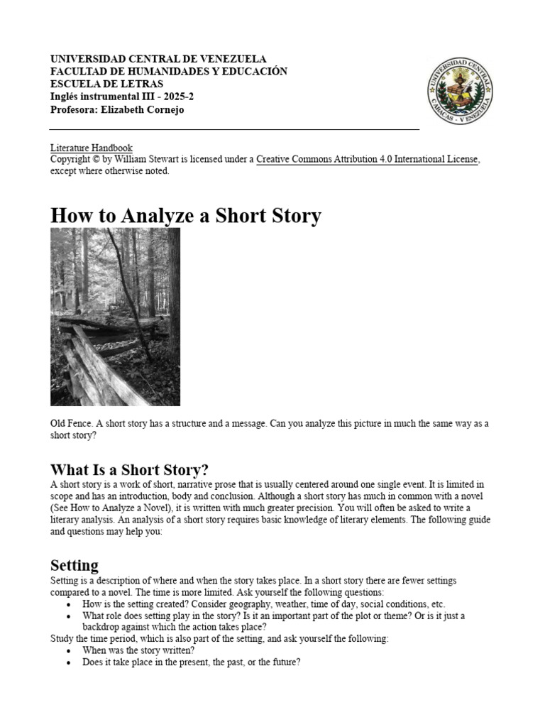 E3_ANALYZING SHORT STORIES_ 26-11-25 | PDF | Narration | Plot (Narrative)