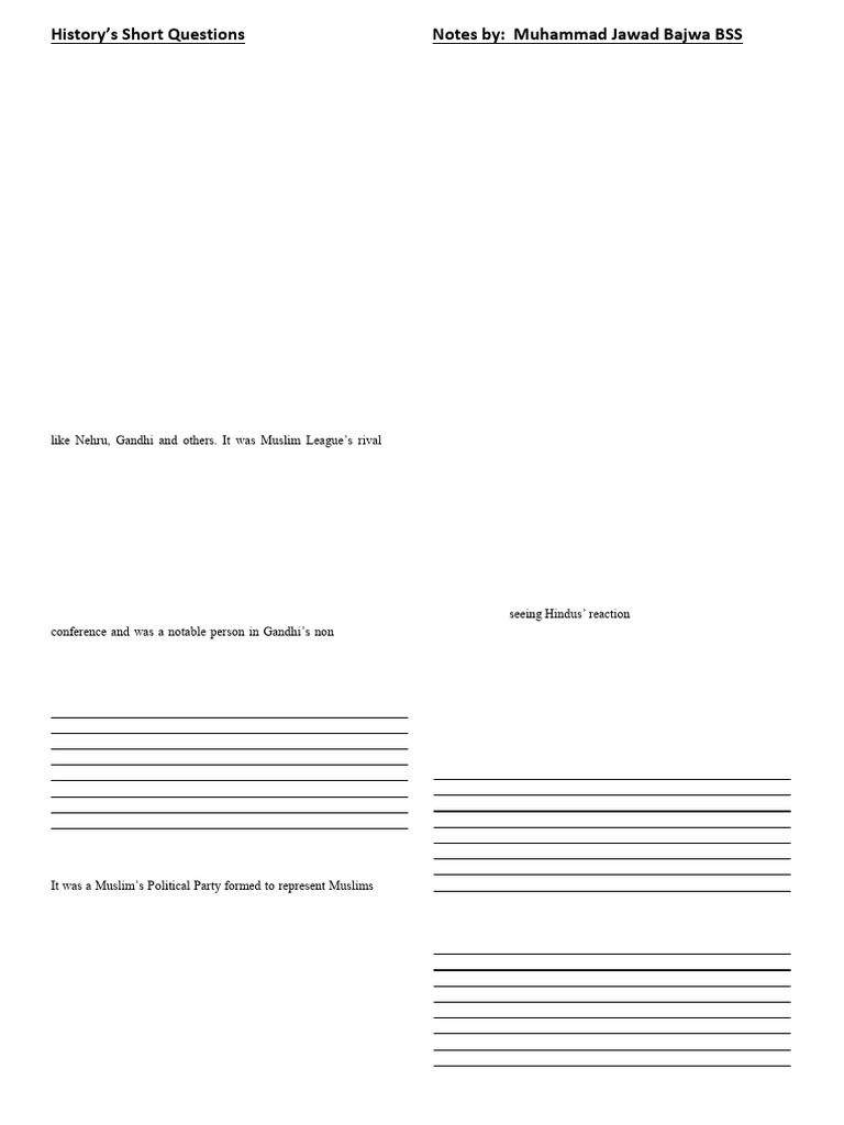 Combined Short Qs of Section-II Ful | PDF