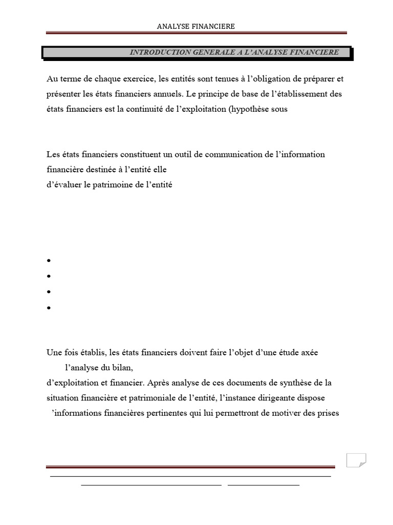 Analyse Financiere - MJPK 7 | PDF | Ratio financier | Bilan comptable