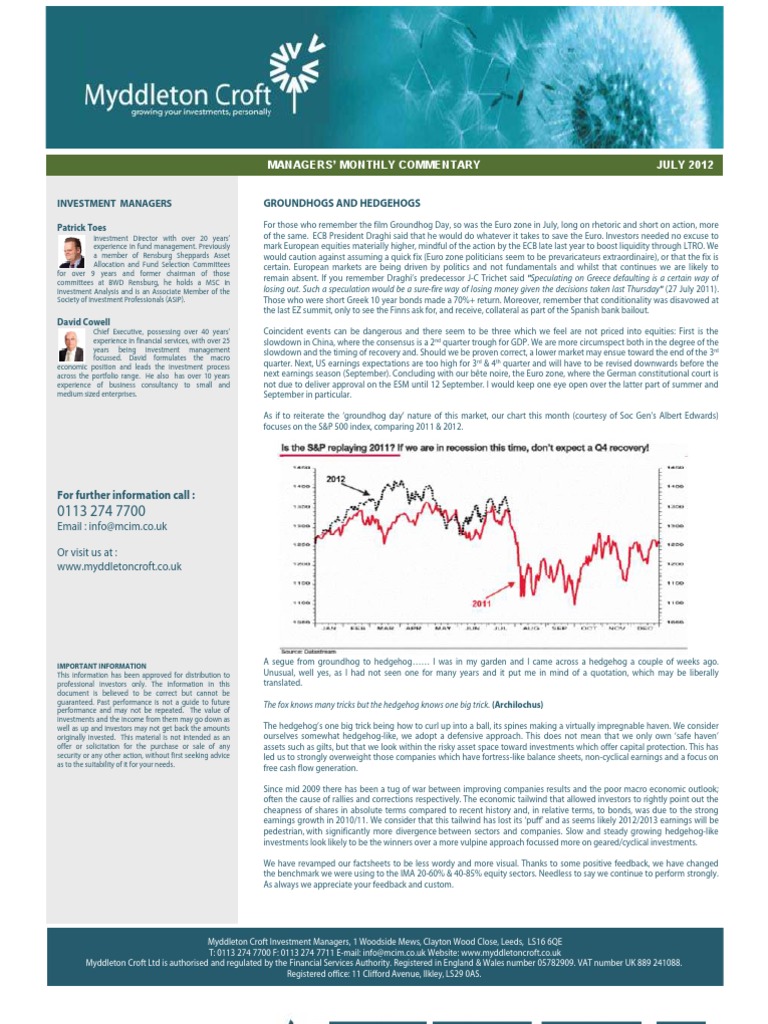 Direct Factsheet July 12 | PDF | Investment Management | Valuation ...
