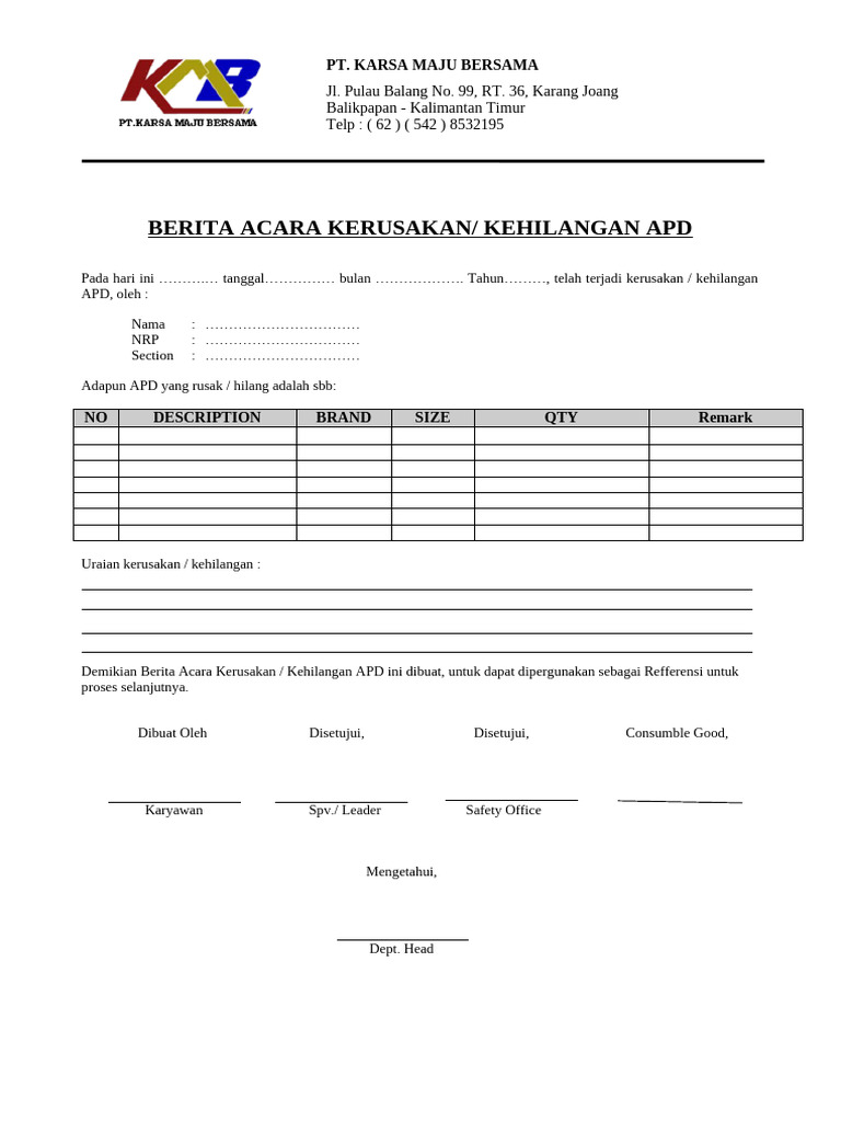 Form Bak (Apd) | PDF