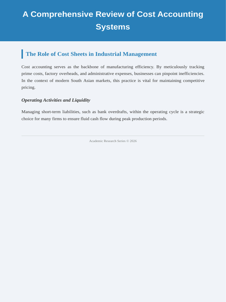 Advanced Cost Accounting Methods | PDF