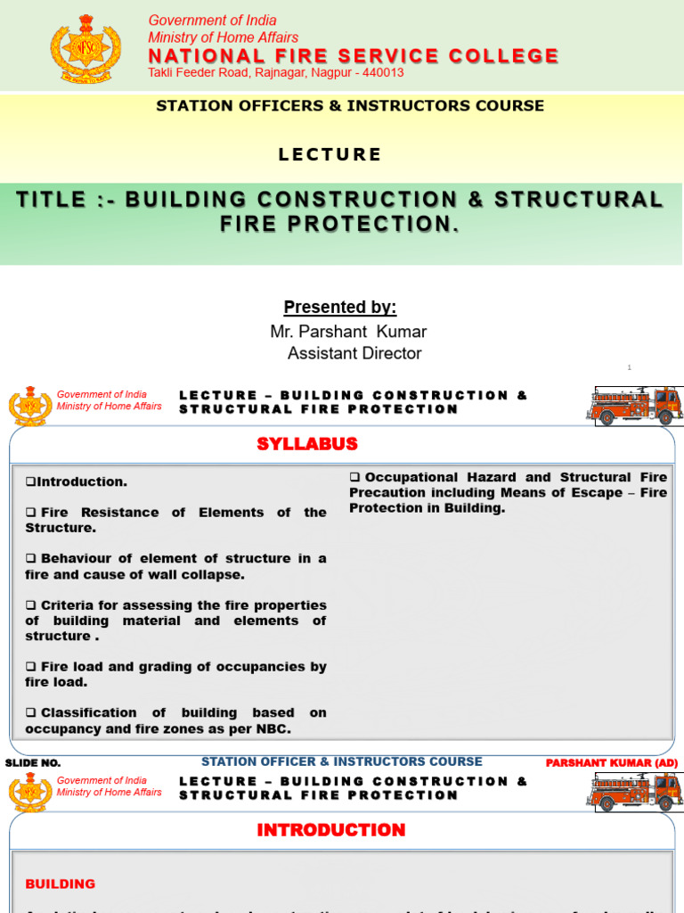 STO Building Construction & Structural Fire Protection Master Copy ...