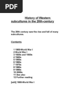 Download History of Western Subcultures in the 20th-Century by Pat Connolly SN103122714 doc pdf