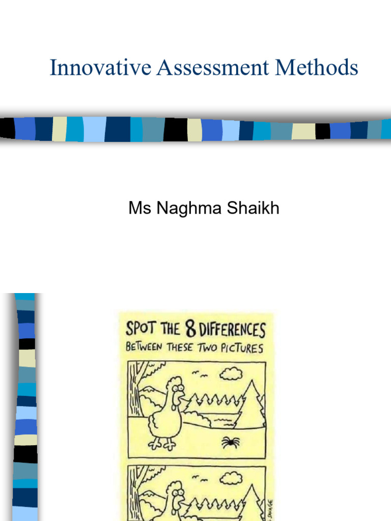 Innovative Assessments_Ms Naghma Shaikh | PDF | Educational Assessment