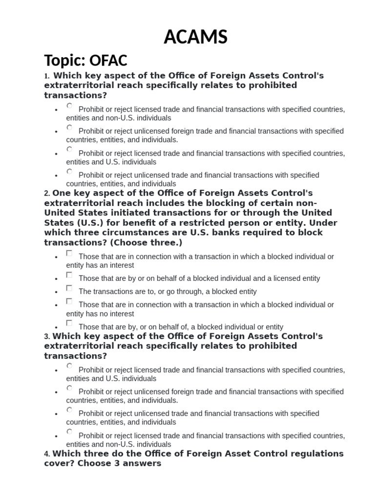 3. OFAC | PDF