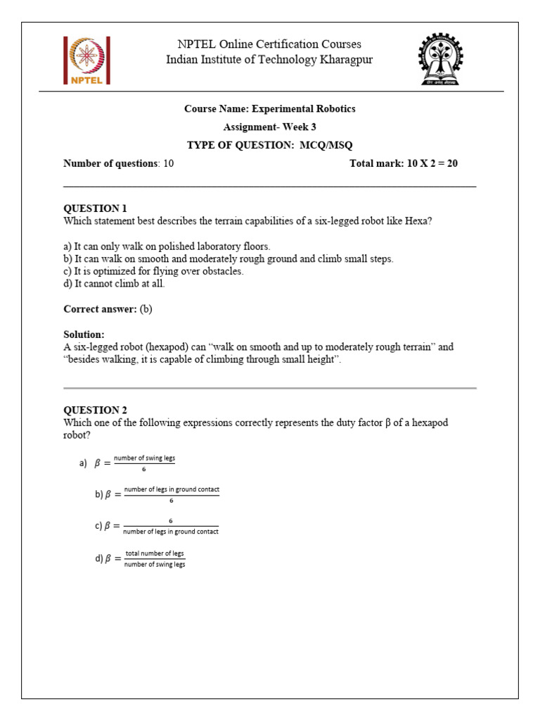 Week 3 Assignment 3 Solution | PDF | Wireless | Navigation