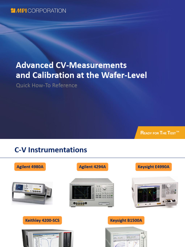 05 HT C v Measurements at the Wafer Level | PDF
