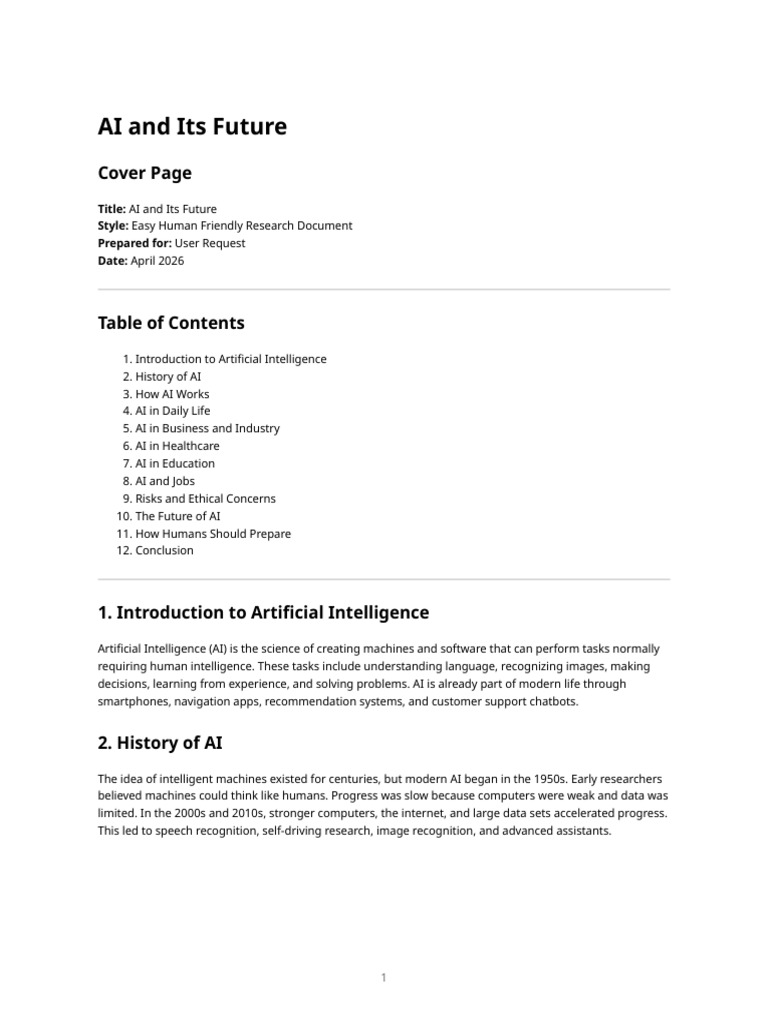 Ai and Its Future | PDF | Artificial Intelligence | Intelligence (AI ...