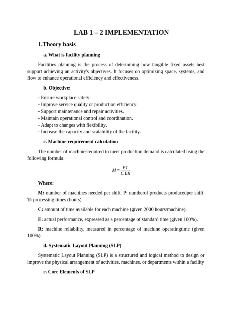 Assignments for Facility Planning | PDF | Length | Matrix (Mathematics)