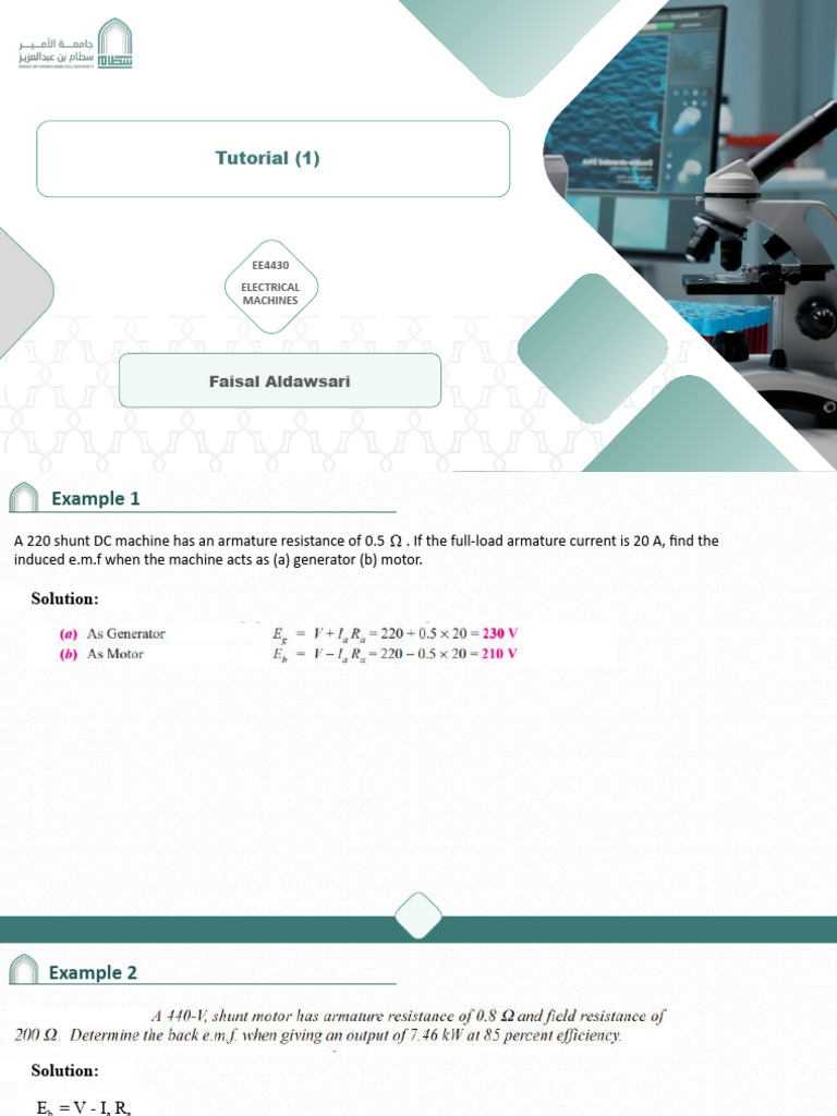 Tutorial 001 Merged | PDF | Electric Motor | Electrical Equipment