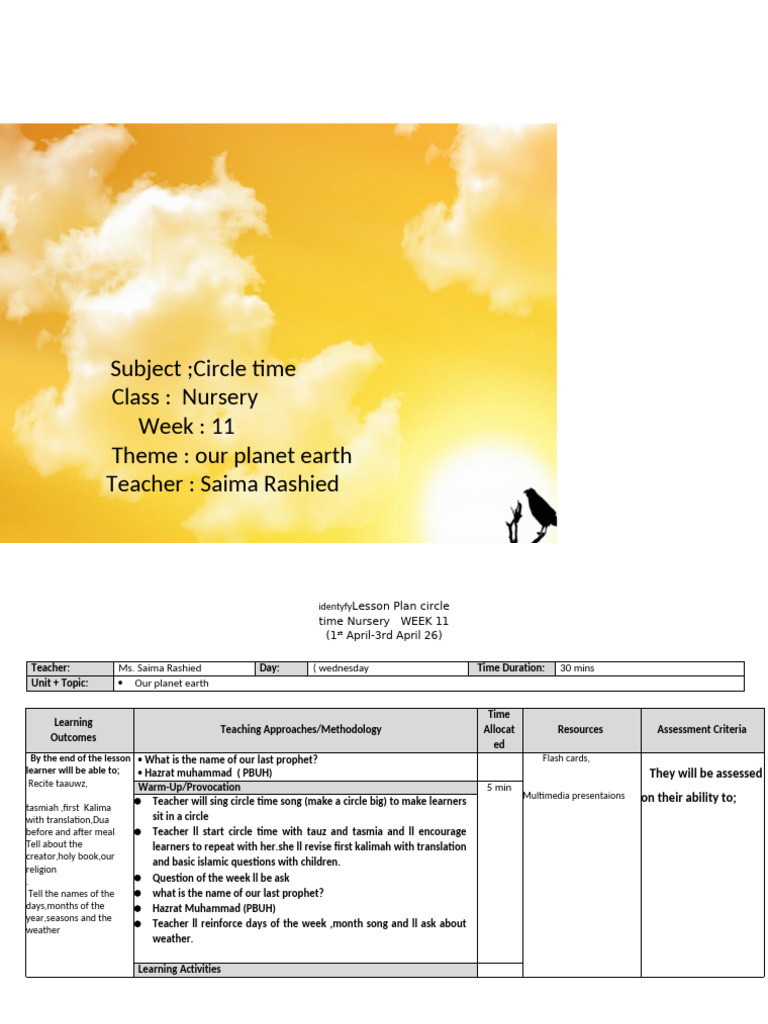 Planner 8th week | PDF