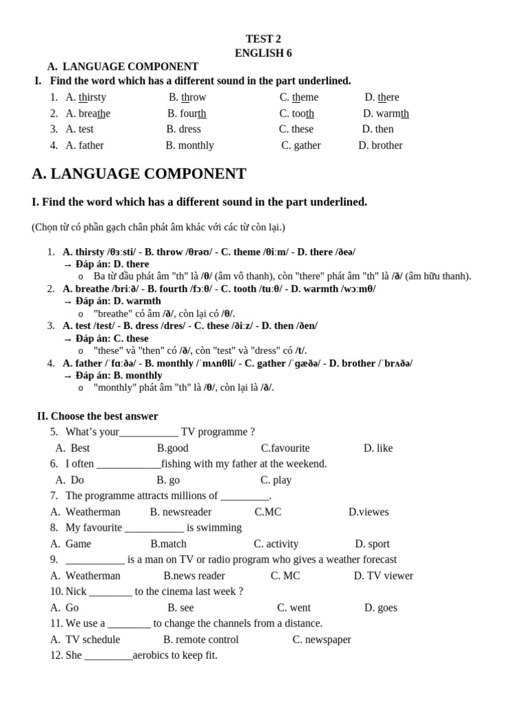 TEST2 E6 27.2 15p | PDF