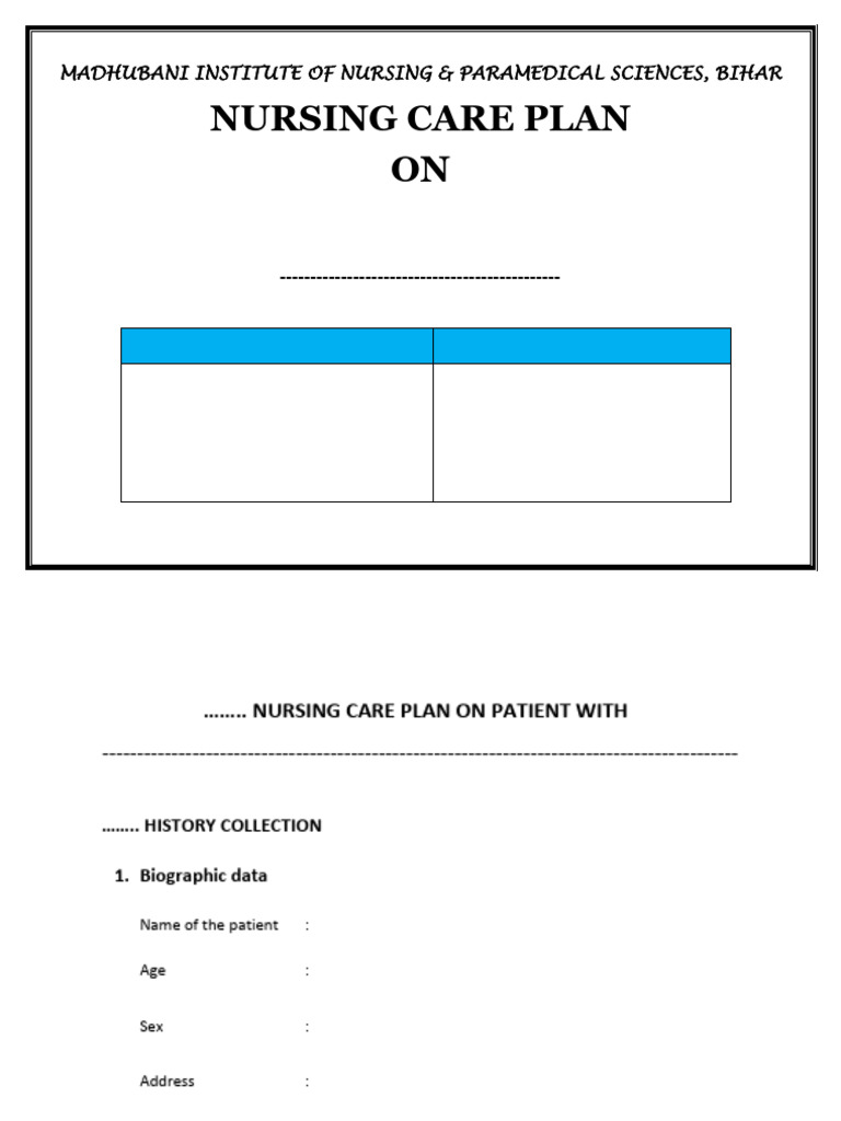 NCP FORMAT | PDF | Medical Diagnosis | Edema