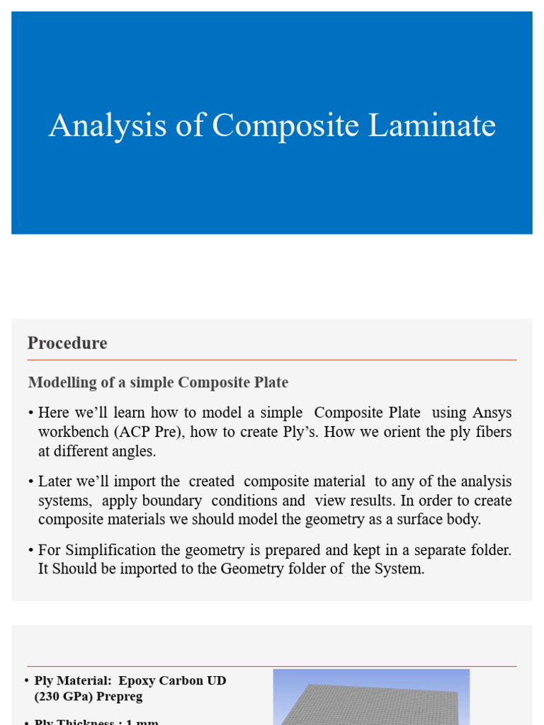 Tutorial 1 For Composite Analysis | PDF | Composite Material ...
