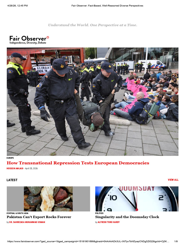 Fair Observer_ Fact-Based, Well-Reasoned Diverse Perspectives | PDF ...