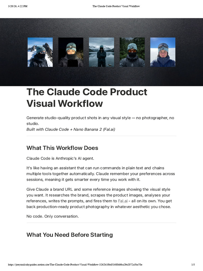 The Claude Code Product Visual Workflow | PDF | Computing | Software