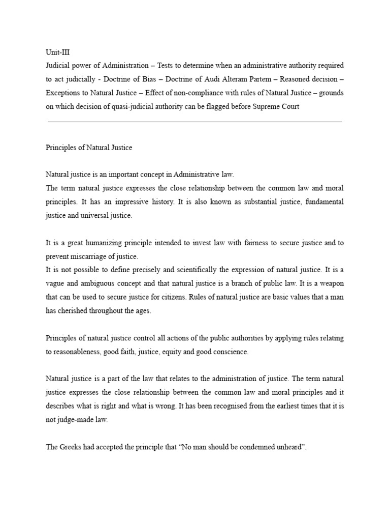 Admin Notes Unit III | PDF