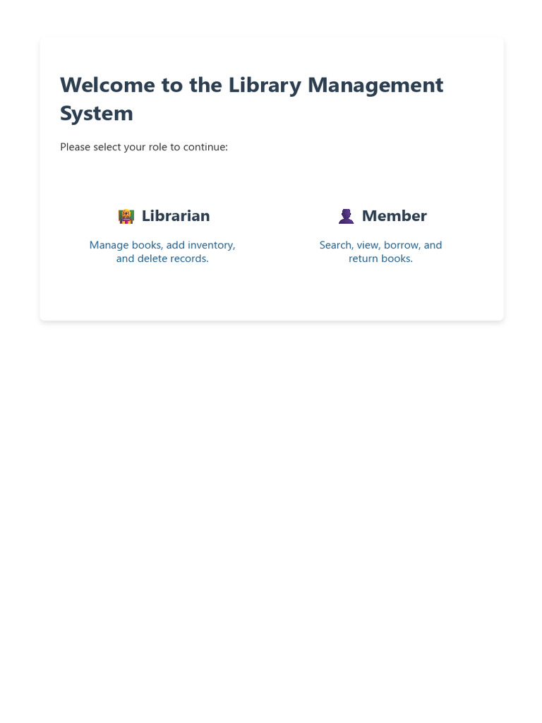 Library Management System | PDF
